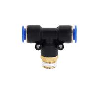 ZVALIEVYE Spray Water Connection Pneumatic Air Connector Connector Pc/Pcf/Pl/Plf 4Mm 6Mm 8Mm Thread 1/8" 1/4 3/8 1/2 Straight Pipe Connector Pipe Quick Connector/4 02/Py