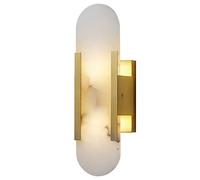 ZVALIEVYE Wall Sconce Modern Marble Wall Light All Bronze Blackd Wall Sconce Marble Wall Lamp Fixture Bedroom Bathroom Vanity Wall Mount Lighting Living Room Stwall Sconce with G4 Bulb for Hallway Sta