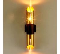ZVALIEVYE Wrought Iron Retro Wall Lamp, Modern Creative Hotel Bedside Wall Lighting Fixtures, Living Room Bedroom E27D Wall Lamp Sconces, Restaurant Wall Sconces/Trichromatic Light