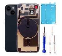 ZVB 14 Back Glass Replacement Kit with Plate & Flex Cable and All Parts, Midnight, 6.1 Inch for iPhone 14 Back Cover Glass, with Repair Tools (Midnight)