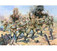 1:72 ZVEZDA Russian Infantry Of World War Military Figures Kit ZS8082 Model