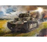 Zvezda 530005064 1:72 T-28 Soviet Heavy Tank WWII, Model, Plastic Construction, Assembly Kit, Detailed Replica