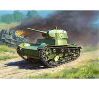 Zvezda 1:100 Soviet Light Tank Snap Kit Plastic Model Kit