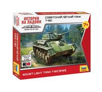 Zvezda 1:100 Soviet Light Tank T-80 (WWII) Plastic Model Kit