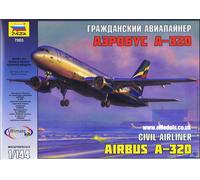1:144 Zvezda Airbus A-320 Kit Z7003 Model