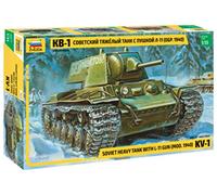 Zvezda 1/35 3624 KV-1 Soviet Heavy Tank Mod 1940 with L-11 gun