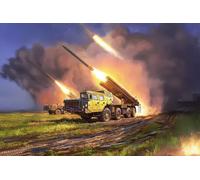 1:35 ZVEZDA Truck Bm-30 Smerch Russian Multiple Rocket Missile Launch Kit ZS5072