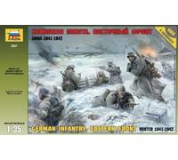 Zvezda 1/35 Scale WW2 German Hold Winter Infantry plastic figure kit