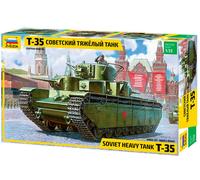 Zvezda 1/35 SOVIET HEAVY TANK Т-35 # 3667 - Model Kit