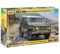 1:35 ZVEZDA Uaz 469 Soft-Top Soviet Military 1975 Kit ZS3629 Model