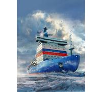 Zvezda 1-350 Scale "arktika" Russian Nuclear Icebreaker Model Kit