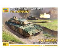 Zvezda 500785056-1:72 T-14 Armata Russian Battle Tank, Model Building, Kit, Standing Model Building, Hobby, Crafts, Plastic Kit, Unpainted, Medium