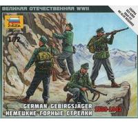 Zvezda 1/72 German (WWII) Gebirgsjager # 6154 - Plastic Model Kit
