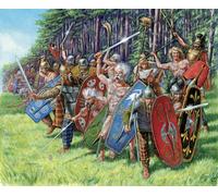 Zvezda Plastic Model Kit Gallic Warriors II-I B.C. 1/72 Scale #8012