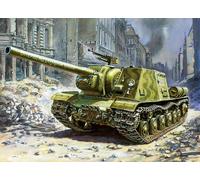Zvezda Model Kit ISU-122 Soviet WWII Self-Propelled Gun 1:72 Scale #5054