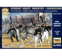 Zvezda 8020 Napoleonic Russian Heavy Infantry Grenadiers 1812 1:72 Figures