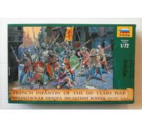 1:72 Zvezda French Inf. 100 Years War (Re-Release) Kit Z8053 Model