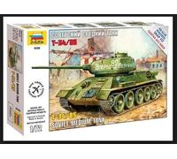 Zvezda 1/72 Scale T-34/85 SOVIET MED TANK WWII
