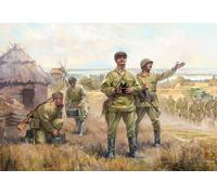 Soviet Headquarters WWII 1:72 Figure Plastic Model Kit ZVEZDA