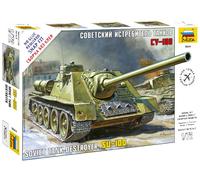 Zvezda Plastic Model Kit SU-100 Tank Destroyer 1:72 Kit 5044