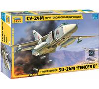 Zvezda 1:72 Sukhoi SU-24M Fencer-D Model Kit, Plastic Kit, Assembly Kit, Detailed Replica