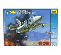Zvezda 1:72 Sukhoi SU-24M Fencer-D Model Kit, Plastic Kit, Assembly Kit, Detailed Replica