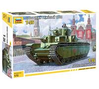 Soviet Heavy Tank T-35 1:72 Plastic Model Kit 5061 ZVEZDA