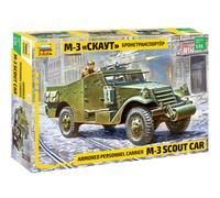 1:35 Zvezda M-3 Armored Scout Car Kit Z3519 Model