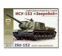 1:35 Zvezda Isu-152 Soviet Self-Propelled Gun Kit Z3532 Model