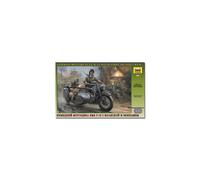 ZVEZDA 3607 German WWII R12 Sidecar And Crew Model Kit 1:35