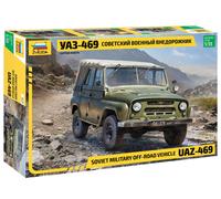 1:35 ZVEZDA Uaz 469 Soft-Top Soviet Military 1975 Kit ZS3629 Model