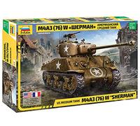 1:35 ZVEZDA Tank M4A3 Wepmah Military 1944 Kit ZS3676 Model