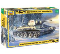 1:35 Zvezda Kampfpanzer T34-76 Soviet Medium Tank 1943 Kit ZS3689 Model