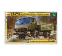 Zvezda 3692 1:35 Russian 2Axle Military Truck K-4350 Model Kit, Plastic Kit, Assembly Kit for Assembly, Detailed Replica Unpainted