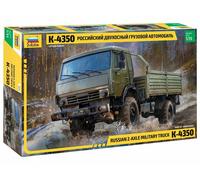 Zvezda 3692 1:35 Russian 2Axle Military Truck K-4350 Model Kit, Plastic Kit, Assembly Kit for Assembly, Detailed Replica Unpainted