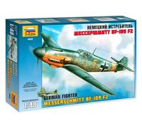 1:48 Zvezda Bf-109 F2/F4 Kit Z4802 Model