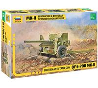 Zvezda Model Kit 1:35 Scale British QF 6-pdr Anti-Tank Gun Mk.II 500783518