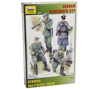 Zvezda 500783585-1:35 WWII Figure Set German Half-Chain Crew (4)