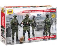 Zvezda 500783665 - 1: 35 Modern Russian Infantry,Green