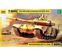 Zvezda 500783675 1:35 Russian Main Battle Tank, Model Building, Kit, Standing Model Building, Hobby, Crafts, Plastic Kit, Unpainted