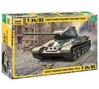 1:35 Zvezda Soviet Medium Tank T-34/85 (New Molds) Kit ZS3687 Model