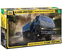 ZVEZDA 3697 Kamaz Truck 3-axle K-5350 "MUSTANG" Plastic Kit 1/35 Scale T48 Post