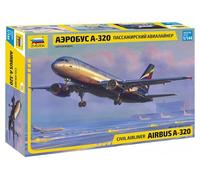 1:144 Zvezda Airbus A-320 Kit Z7003 Model