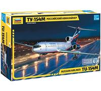 1:144 Zvezda Tu-154m Russian Airliner Kit Z7004 Model
