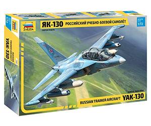 Zvezda 500787307-1:72 YAK-130, Model Building Kit, Standing Model Building, Hobby, Crafts, Plastic Kit, Unpainted