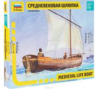 ZVEZDA 9033 Medieval Life Boat Dinghy Model Kit 1:72