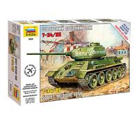ZVEZDA 5039 Soviet Medium Tank T-34/85 WWII 1:72 Snap Fit Model Kit
