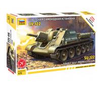 Zvezda 5043 SU-122 Soviet Self - Propelled Gun WWII 1:72 Plastic Model Kit