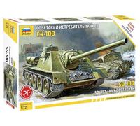Soviet Gun Su-100 Tank 1:72 Plastic Model Kit 5044 Zvezda