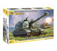 ZVEZDA 5045 Russian Self Propelled Howitzer Plastic Model Kit 1/72